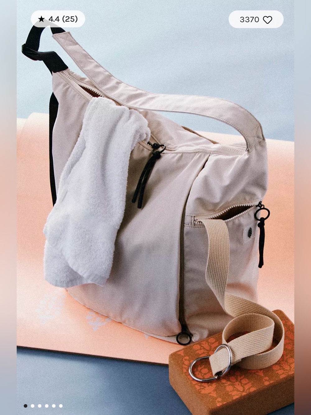 Free People No Time Zones Carryall Tote. NWT. Off white